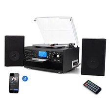 Bluetooth Record Player Turntable with Stereo Speaker, LP Vinyl to MP3