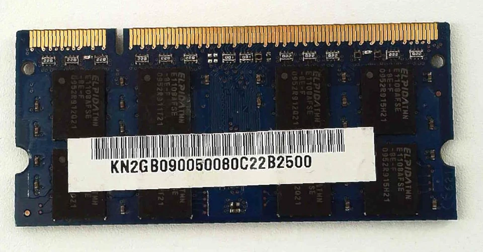 Elpida 🔧 2GB DDR2-800 PC2-6400S SO-DIMM Laptop RAM 🟥 ☆ - Image 2 of 2