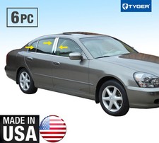 Tyger For 02-06 Infiniti Q45 6pc Stainless Steel Chrome Pillar Post Trim Tyger For 02-06 Infiniti Q45 6pc Stainless Steel Chrome Pillar Post Trim