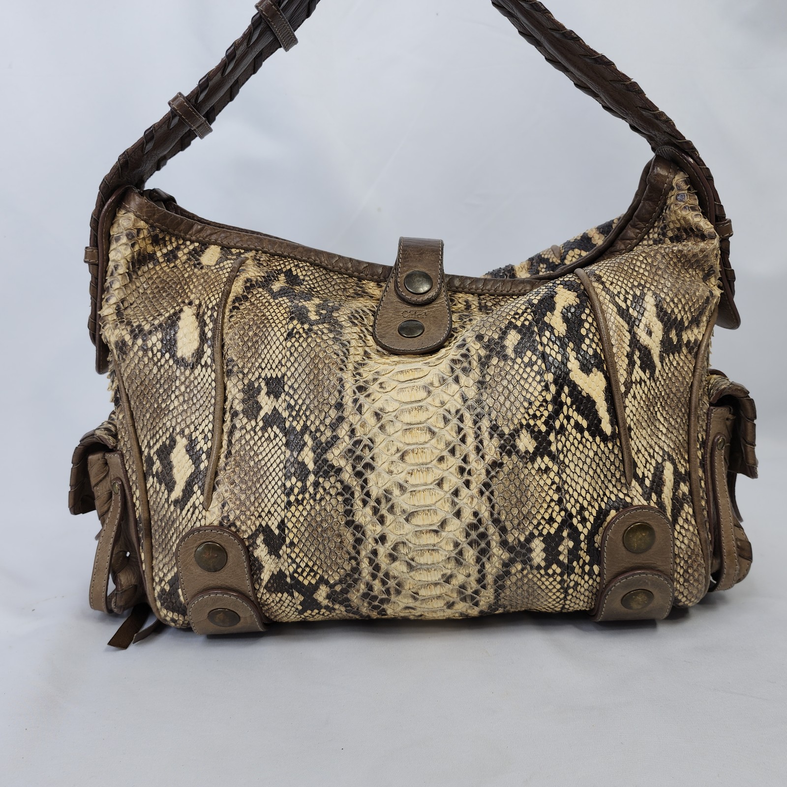 Chloe Python Snakeskin Leather Silverado Shoulder… - image 18