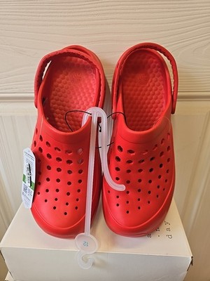 Joybees Men's Active Chance Clogs - Game Day Red Size 12 NWT