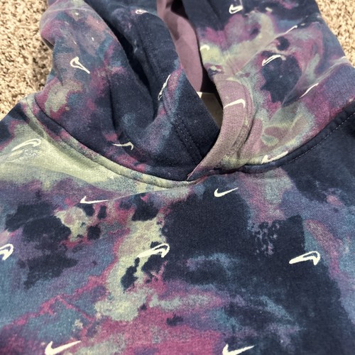 Girls Nike Size M Kids Galaxy Hoodie All over Print Hoodie! Super Cool! - Picture 14 of 14