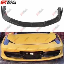Front Bumper Lip Diffuser For Ferrari 458 Italia Spider 10+ Forged/Carbon Fiber