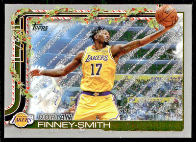 2025-26 Topps Holiday Dorian Finney-Smith #H118 Silver Glitter Lakers NBA Card
