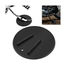 PSLER Motorcycle Kickstand Pad Kick Stand Coaster Puck Parking Stand Support ...