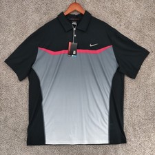 Nike Tiger Woods TW Designer Print Polo Shirt Mens XL 542071-010 Extremely Rare