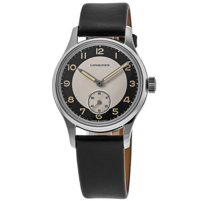 New Longines Heritage Classic Tuxedo Automatic Black Men's Watch L2.330.4.93.0