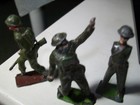 1940s Lead 3   WWII Soldiers, great detail, fair condition, fine collectibles — photo 5