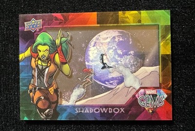 2016 Upper Deck Marvel Gems Shadowbox Gamora & Angela #SB-3