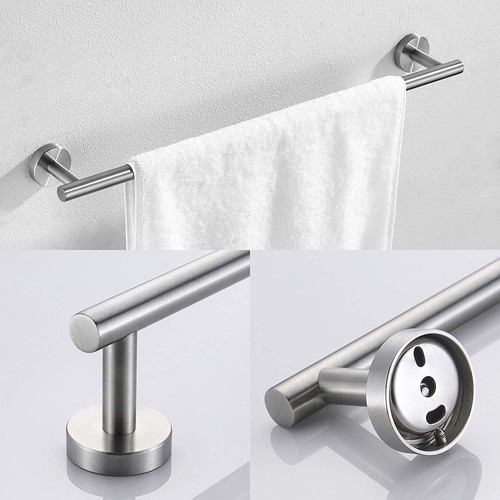 KES Toilet Roll Holder, Hook and Towel Ring Set, Bathroom Chome 3 piece Set. - Picture 13 of 16