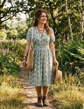 J Crew Smocked Waist Poplin Midi Dress Womens 10 Pale Spinach Eucalyptus NEW NWT