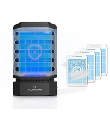GlowGuard-X Rechargeable Indoor Fly Trap & Gnat Killer, Multi-Purpose Mosquit...