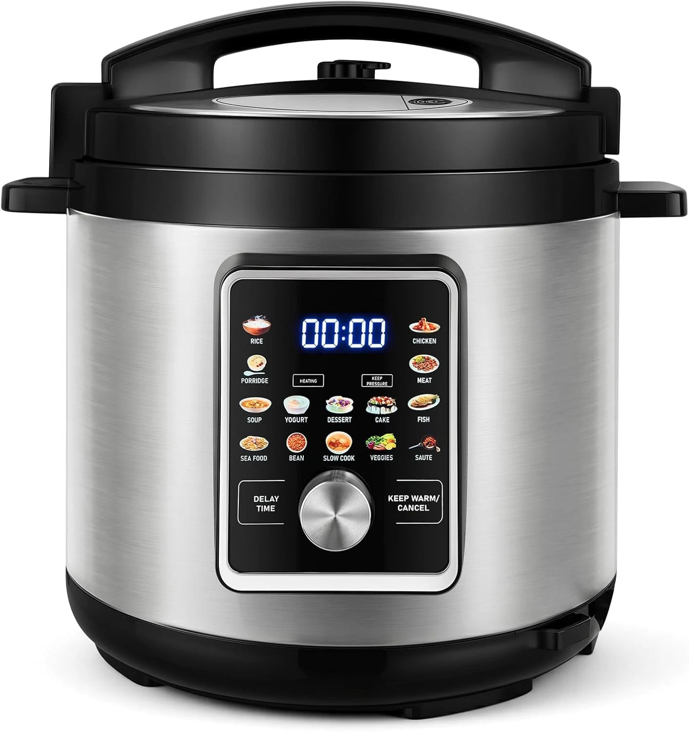 KOMORE 8L All-in-One pressure cooker/ slow cooker/ steamer with 14 Functions
