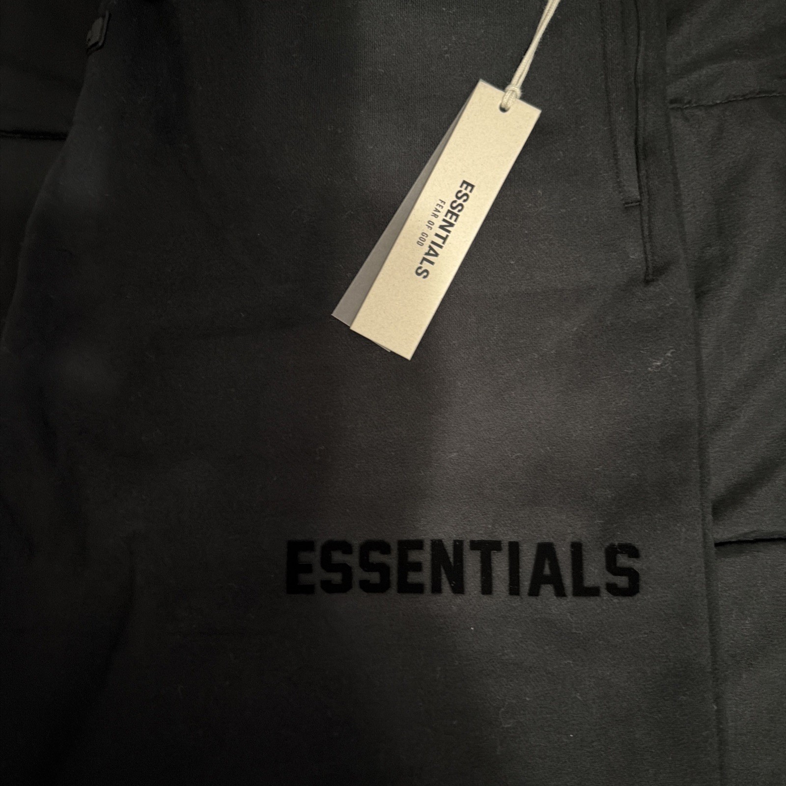 SIZE XL Jet Black Sweatpants BRAND NEW Fear of God Essentials  100% Authentic thumbnail 4