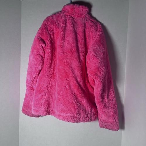 2 The North Face Girls Jacket Size med. 10/12 Reversible Fuzzy Softshell Pink - Picture 7 of 21