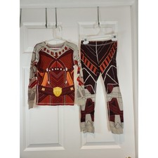 Boy's Sz 7 Marvel 2 Piece Pajama Set Black Panther