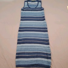 Lauren Ralph Lauren Dress Size Small Knit Striped Beachy Coastal Resort Nautical