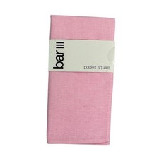 Bar III Mens Beach Solid Pocket Square Pink