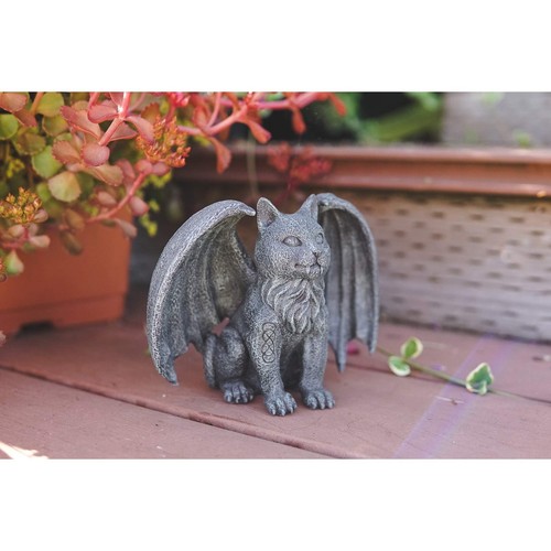 Medieval Gargoyle Statue with Celtic Infinity Knot Tattoo - Hand Painted Wing... - Picture 5 of 6
