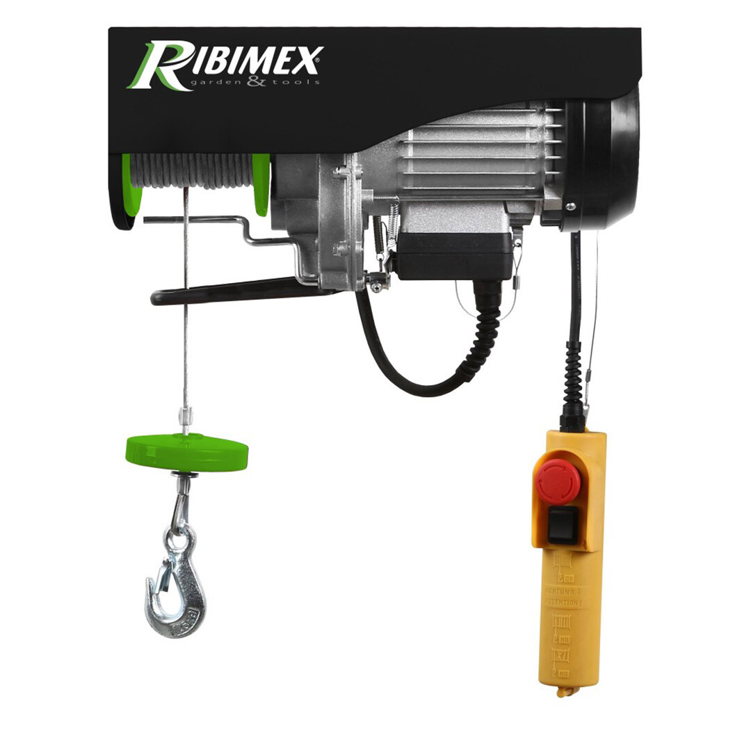Ribimex PE125/250C Argano Elettrico Professionale - 18M Cavo Acciaio
