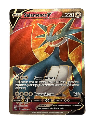 PSA 10 GEM MINT Salamence VMAX 144/189 Darkness Ablaze FULL ART