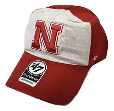 '47 Brand Mens NCAA Nebraska Huskers '47 Cleanup Cap Hat New