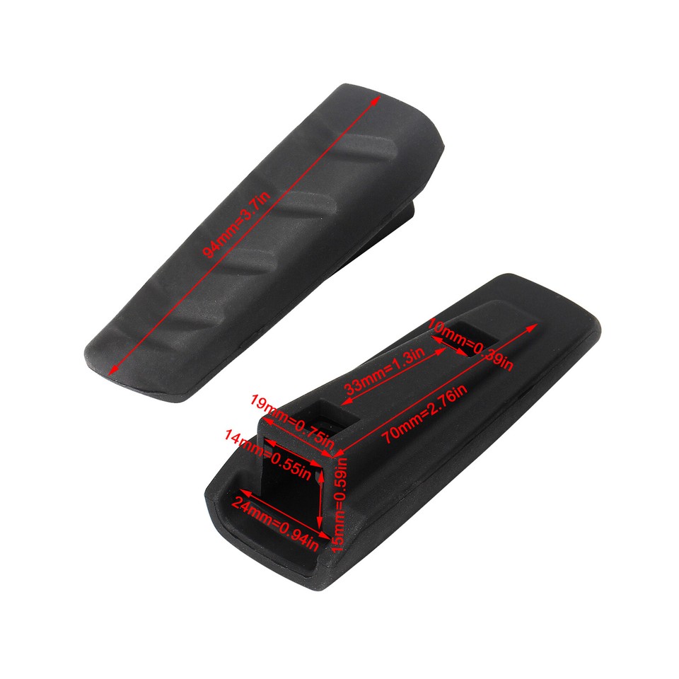 BMW Motorrad Fußrasten Gummi Abdeckung Set - Für F800GT, F900R, R1200R, R1250R Modelle