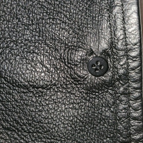 NWOT~East 5th~Women M~Black 100% Genuine Leather Lined 3-Button Blazer Jacket - Picture 9 of 12