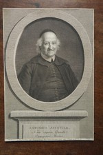 ANTONIUS JACQUIER (1706-1787) PORTRAIT ENGRAVING 19th MISSIONARY SAINT LAZARUS