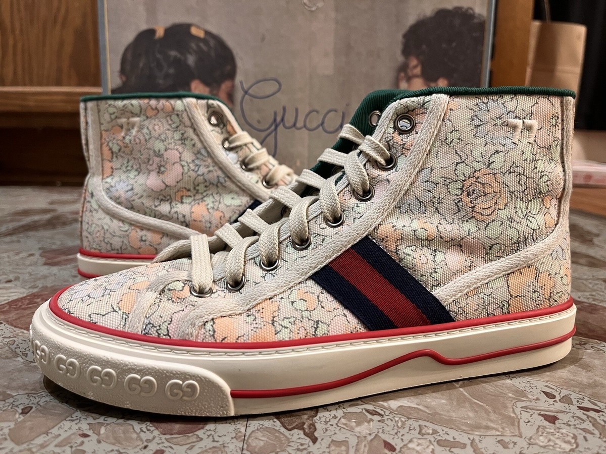 VNDS GUCCI 1977 HIGH FLORAL SZ 7 US/ 37 EU ultra pace ace rhyton