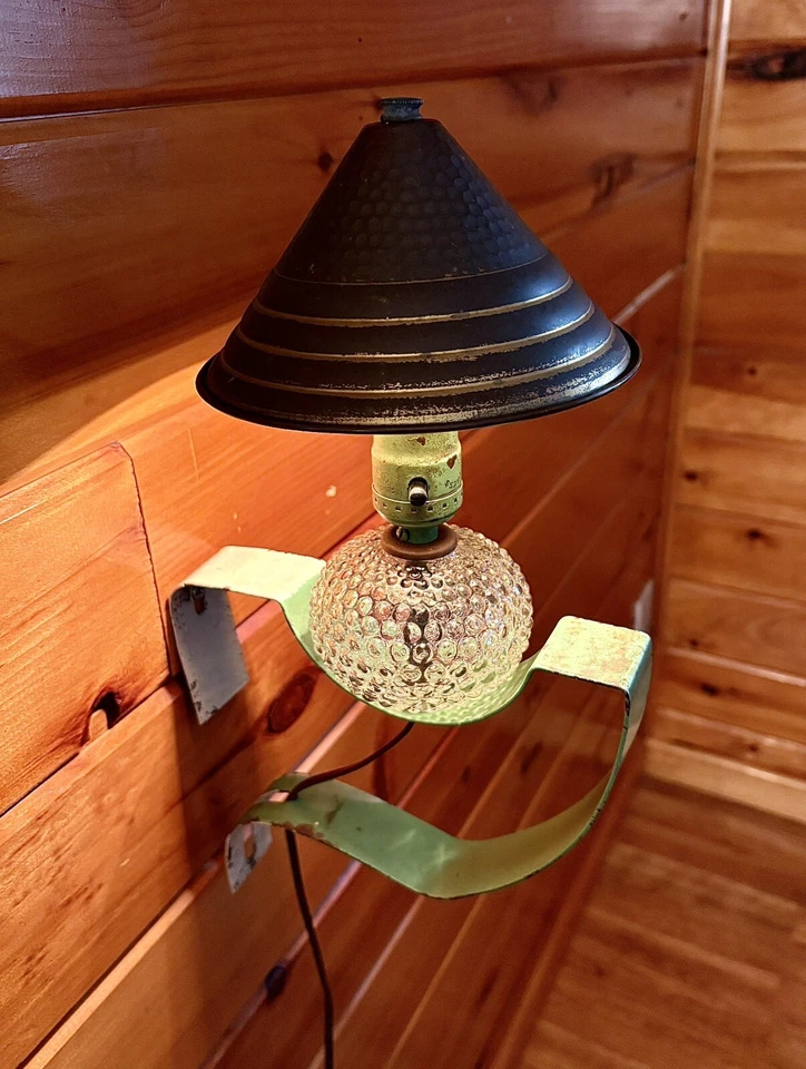 Antique Arts Crafts Hammered Mission Wall Light Sconce Rustic Cabin Tudor Vtg - Image 4 of 4