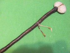 Vintage Native American Handcrafted Stone Head Tomahawk Wood Handle 23.5" Long