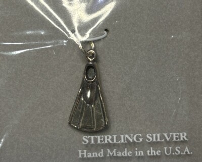 Hand & Hammer Sterling Silver Swim Fin Jewelry Charm MIB
