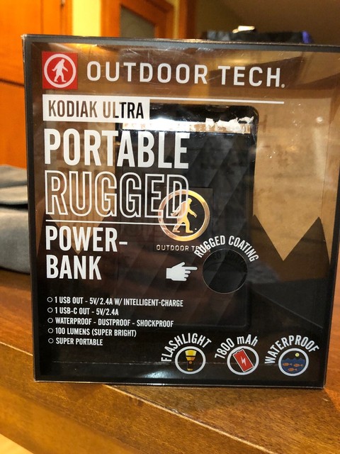 Outdoor Tech Kodiak 3 0 Ultra 7800 Mah Waterproof Power Bank Black