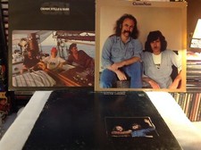DAVID COSBY VINYL LOT (3) '72-77 OG GRAHAM NASH WHISTLING DOWN THE WIRE CSN OOP