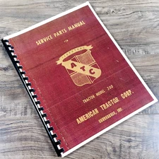 Terratrac American Tractor 300 Parts Manual Catalog Book Assembly Schematics