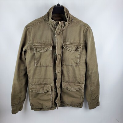 American Eagles Women Military Utility Jacket Full Zip Green Small