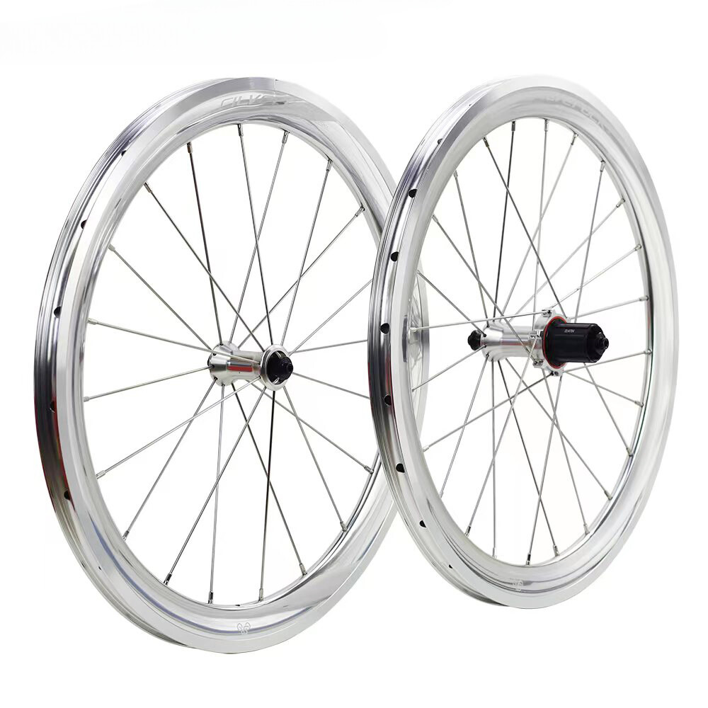 Folding Bike Wheels 20in 406 451 Disc Brake Front 74mm Rear 130mm Wheelset  Rim