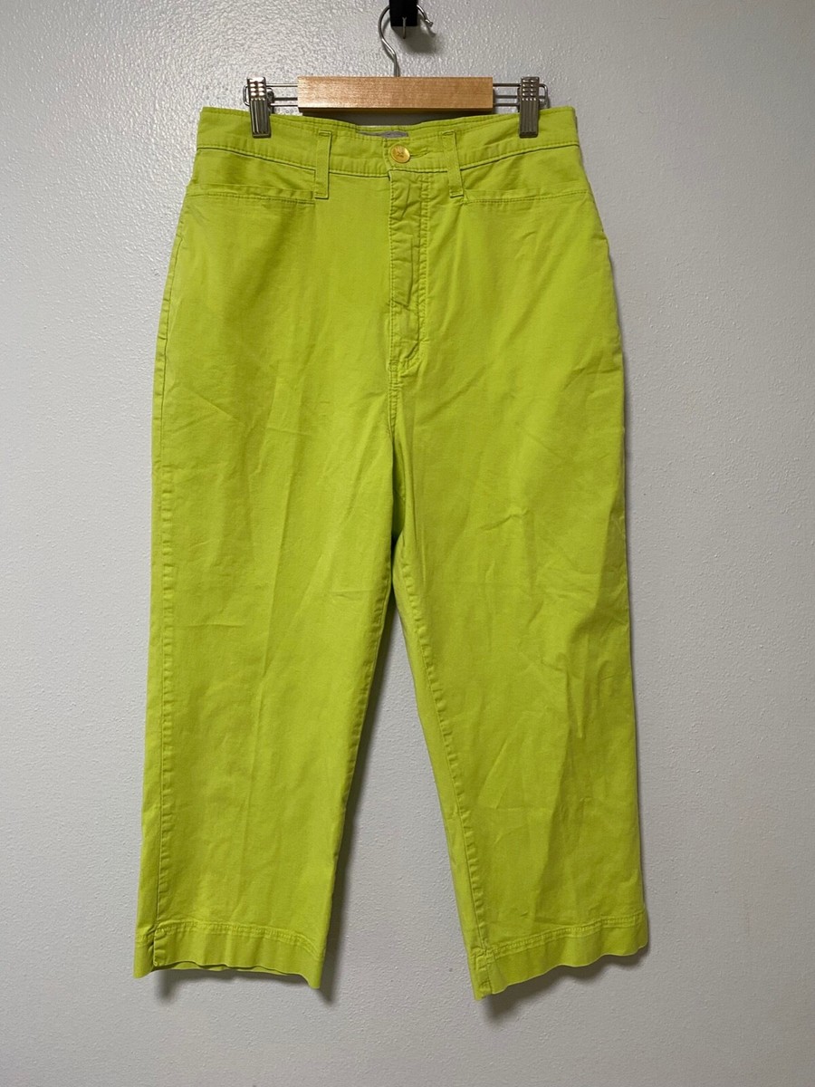 VTG Y2K FDJ French Dressing pants lime Neon green size 10 Womens