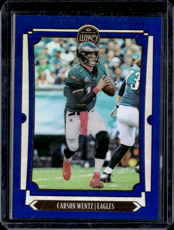 2019 Panini Legacy Carson Wentz Blue /50