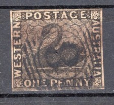 BRITISH WESTERN AUSTRALIA, YV # 1, USED