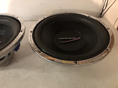 2/Pair Vintage Audiobahn AW1251T Subwoofers Old School Rare-Used