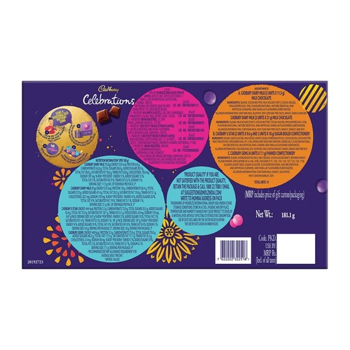 Cadbury Celebrations Assorted Chocolate Diwali Gift Pack,189.6g - Packaging Vary - Picture 7 of 8