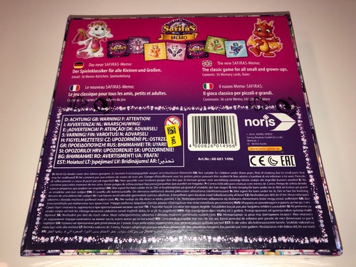Safiras - Memo-Spiel "Safiras-Memo" von Noris, Neu, OVP + Geschenke - Bild 11 von 21