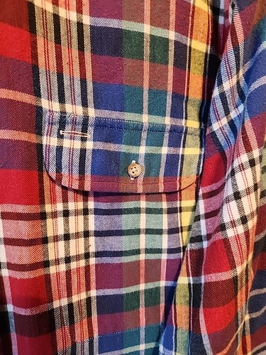 Allen Solly Multicolor Plaid Button Up Long Sleeve Dress Shirt Mens Large - Picture 2 of 11