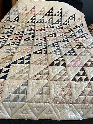 Triangle and Terra Cotta Oversized Bamboo Muslin Quilted Blanket -  Goosewaddle®