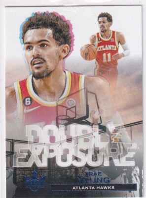 Panini 2023-24 Court Kings NBA Basketball No 17 Trae Young Double Exposure 87/99