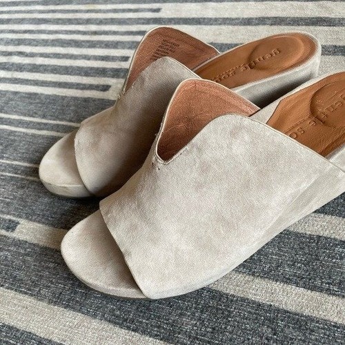 Gentle souls Gisele Kenneth Cole suede mule sandals | eBay