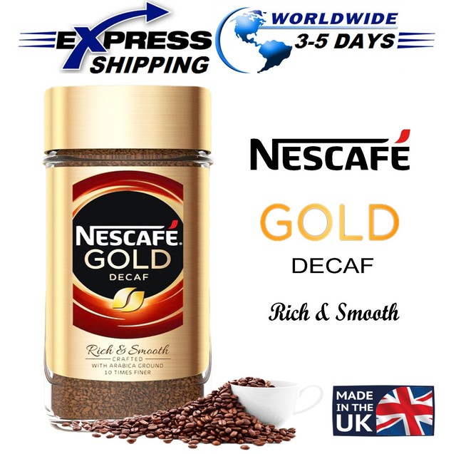 NESCAFE Gold Decaf Rich Smooth Arabica Ground Finest Instant Coffee
