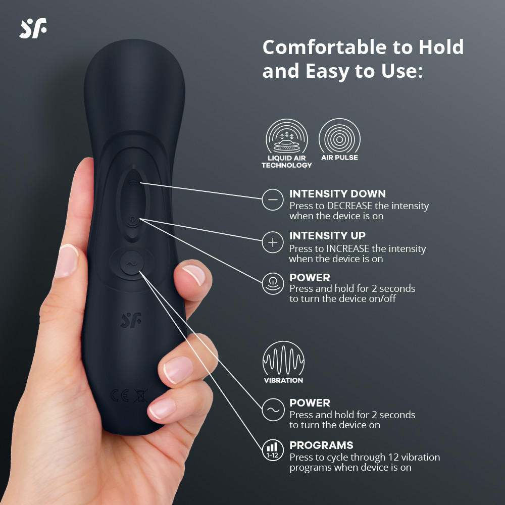 Satisfyer Pro 2 Gen 3 Clitoral Stimulator Vibrator with Liquid Air Technology